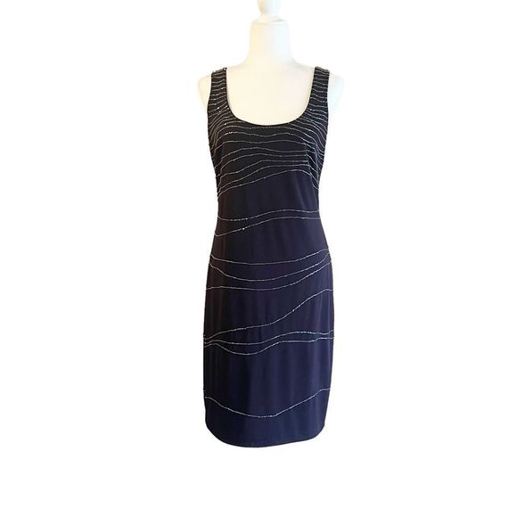 Vintage y2k David Meister Cocktail Dress, Size 12 - Picture 1 of 6